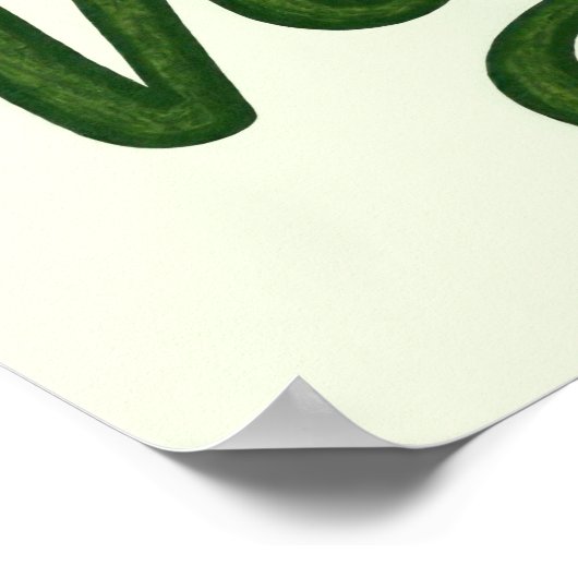 Green Vegan Poster (Hoek)