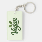 Green Vegan Sleutelhanger (achterkant)