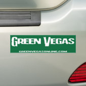 Green Vegas Bumpersticker (Op auto)