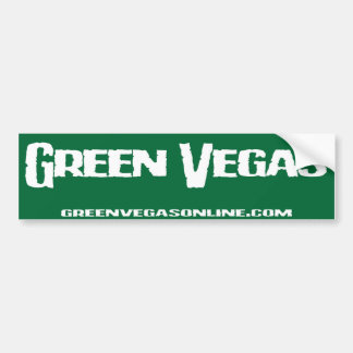 Green Vegas Bumpersticker