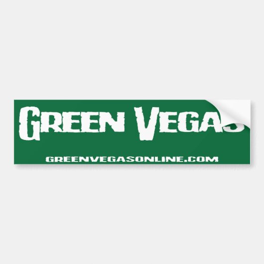 Green Vegas Bumpersticker (Voorkant)