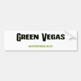 Green Vegas Bumpersticker