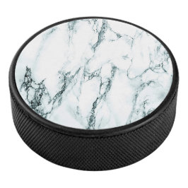 Green Vein Marble Hockey Puck