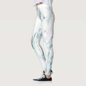 Green Vein Marble Kijk Leggings (Links)