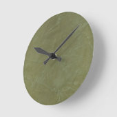 Green Venetian Plaster Ronde Klok (Hoek)