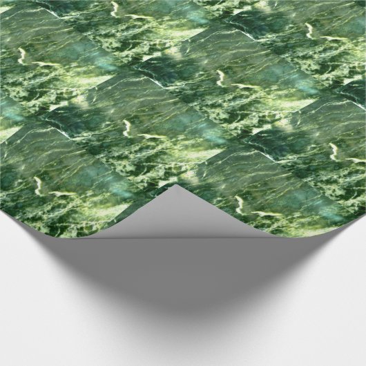 Green Verde Alpi Marble Cadeaupapier (Hoek)