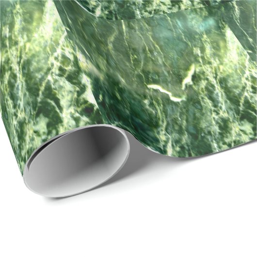 Green Verde Alpi Marble Cadeaupapier (Rol Hoek)