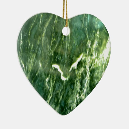 Green Verde Alpi Marble Keramisch Ornament (Rechts)