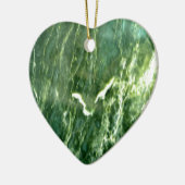 Green Verde Alpi Marble Keramisch Ornament (Links)