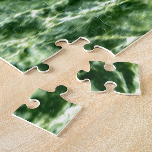 Green Verde Alpi Marble Legpuzzel (Zijkant)