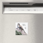 Green Vervet Monkey Magneet (Insitu (Vaatwasser))