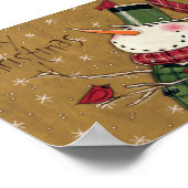 Green Vested Snowman Poster (Hoek)