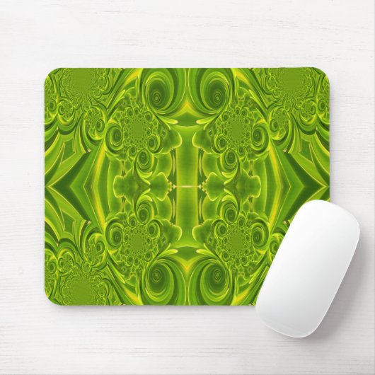 Green Vibrant Texture Mousepad Muismat (Met muis)