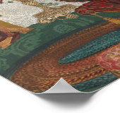 Green. Victoriaans stijlverliestroom origineel Poster (Hoek)