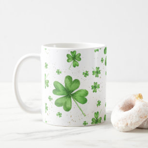 Green Vier Leaf Clover Koffiemok