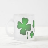 Green Vier Leaf Clover Matglas Koffiemok (Links)