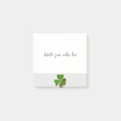 Green Vier Leaf Clover Post-it® Notes (Voorkant)