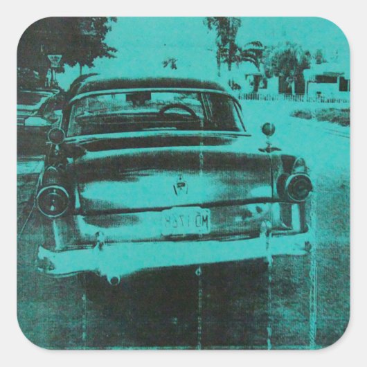 Green Vierkante Sticker (Voorkant)