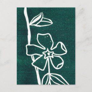 "Green Vinca" Floral Briefkaart