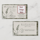 Green Vine Decorative D7 Photo/Logo Visitekaartje (Voorkant / Achterkant)