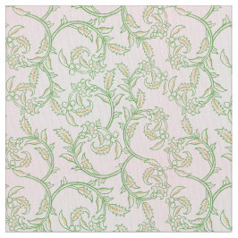 Green Vine Pattern Decorative Textile Fabric Stof