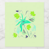 Green vineyard Food and Beverage Label Set Wijn Etiket (Enkel label)