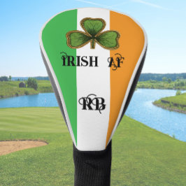 Green Vintage Shamrock Irish AF St Patrick's Day Golfheadcover