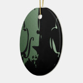 Green Violin Ornament (Links)