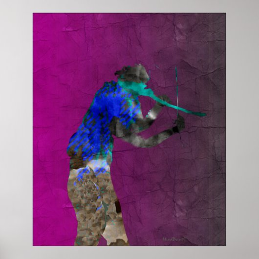 Green Violin Poster (Voorkant)