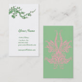 Green Visitekaartje Profile Card (Voorkant / Achterkant)