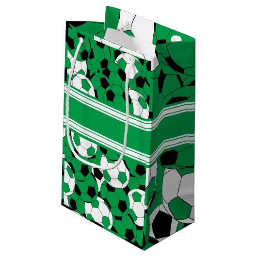 Green Voetbal Collage | Personaliseren Klein Cadeauzakje (Achterkant Gekanteld)