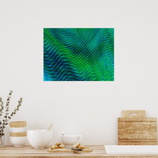 Green Voile Poster (Keuken)