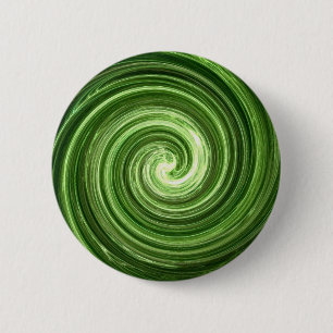 Green Vortex Ronde Button 5,7 Cm