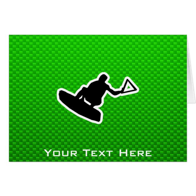 Green Wakeboarder (Voorkant Horizontaal)