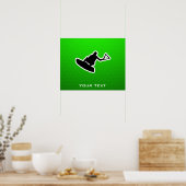 Green Wakeboarder Poster (Keuken)
