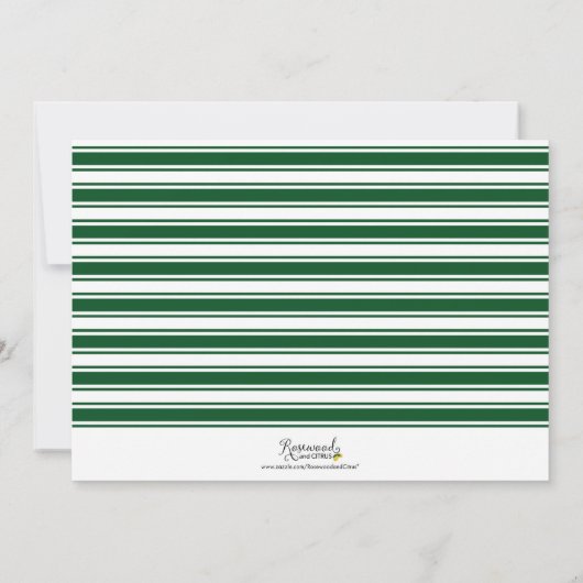 Green Warm Wishes Joy Love Peace Holiday Foto Feestdagenkaart (Achterkant)