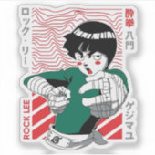 💪 Green Warrior Sticker – Anime-Inspired Ninja Vi (Voorkant)