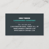 Green Washer, Laundromat, Cleaning Service Visitekaartje (Achterkant)