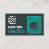 Green Washer, Laundromat, Cleaning Service Visitekaartje (Voorkant)