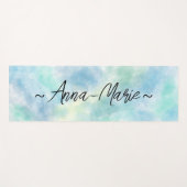 Green watercolor  yogamat (Voorkant (horizontaal))