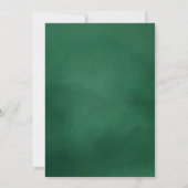 Green Waterverf Arch Photo Afstuderen Aankondiging (Achterkant)