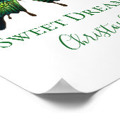 Green Waterverf Butterfly Nursery Wall Art Poster (Hoek)