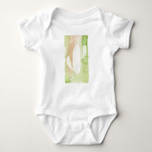 Green Waterverf Cactus Silhouette Romper