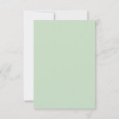 Green Waterverf Deco RSVP Kaartje (Achterkant)