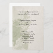 Green Waterverf Floral Kaart (Voorkant / Achterkant)