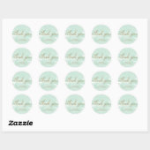 Green Waterverf Gold Baby shower Favor Sticker (Vel)