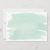 Green Waterverf Gold Farewell Party Invitation Kaart (Achterkant)