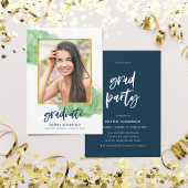 Green Waterverf Gold Photo Afstuderen Afstudeerder Kaart