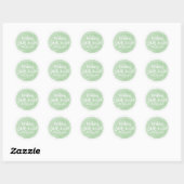 Green Waterverf Making Spirits Bright Holiday Ronde Sticker (Vel)