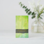 Green Waterverf Wash Retail Trade Visitekaartje (Staand voorkant)
